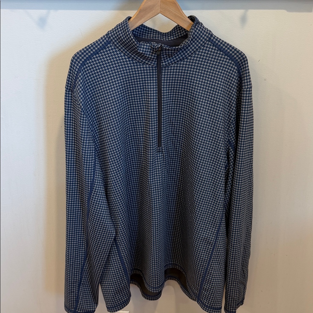 Jim Nantz Vineyard Vines Navy Pescadero Houndstooth Size Xxl